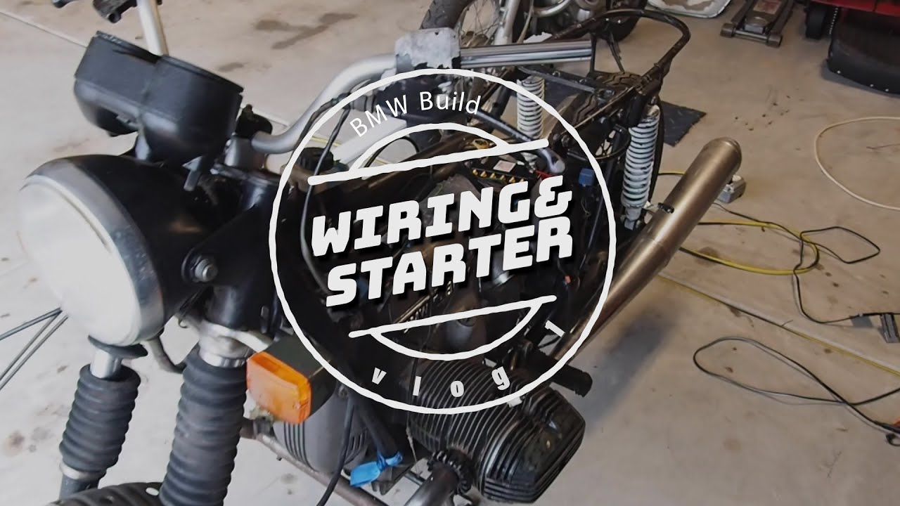 Vlog1 Scrambler/Brat BMW R80/7 Build | Wiring and Starter