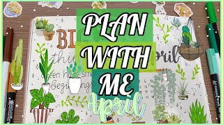 PLAN WITH ME | APRIL 🌵🌱 | strawberryonthecake