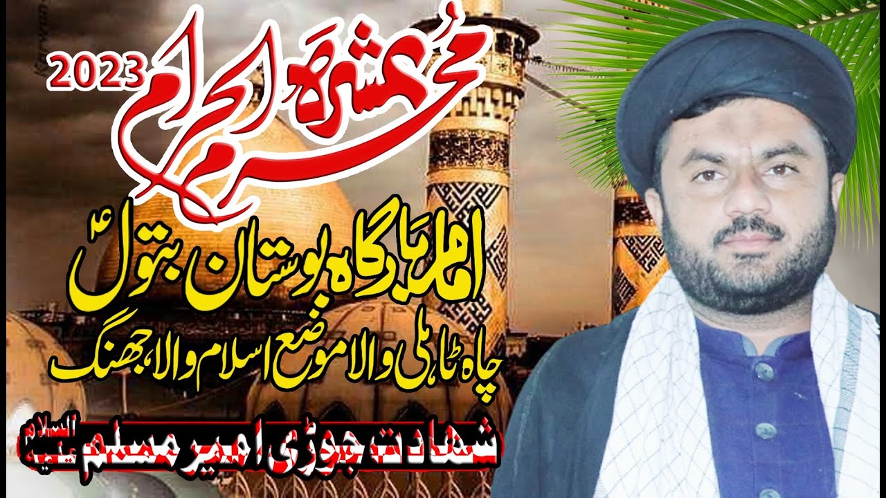 Maulana Syed Anees Raza Naqvi||Shahadat Jori Amir Muslim a,s||Ashra Muharram-2023||Tahli Wala-Jhang|