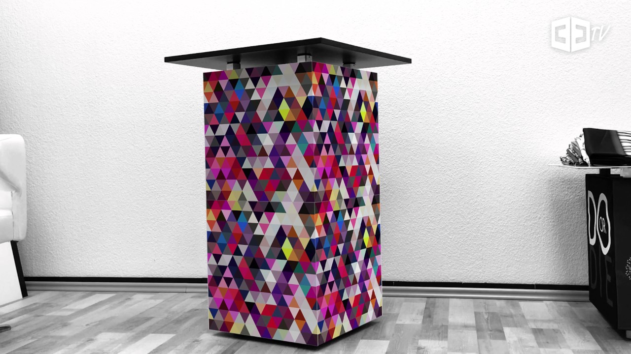 Mobiles Messemöbel: Würfelsystem mit Gestaltungsfreiheit