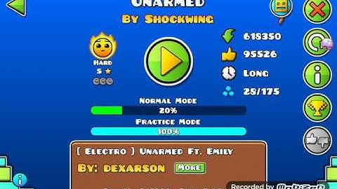 Unarmed by Shockwing 100% [geometry dash 2.1]