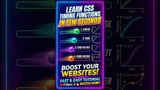 Information css  timing functions Visualls ⚡😎 | css animation | #shorts #coding #cssanimation #technology Update