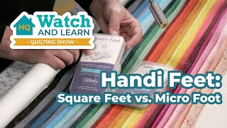 Comparing Longarm Quilting Feet: Square Feet vs. Micro Foot - Watch & Learn