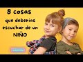 8 COSAS QUE DEBERIAS ESCUCHAR DE UN NIÑO. Carla Riestra Andorra