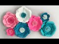 DIY Easy Paper Flowers for Beginners | 5 Minutes Paper Flower Tutorial | Free Template