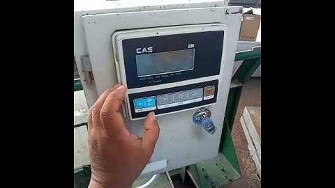 Kalibrasi display timbangan merk = CAS, Type = DB-C