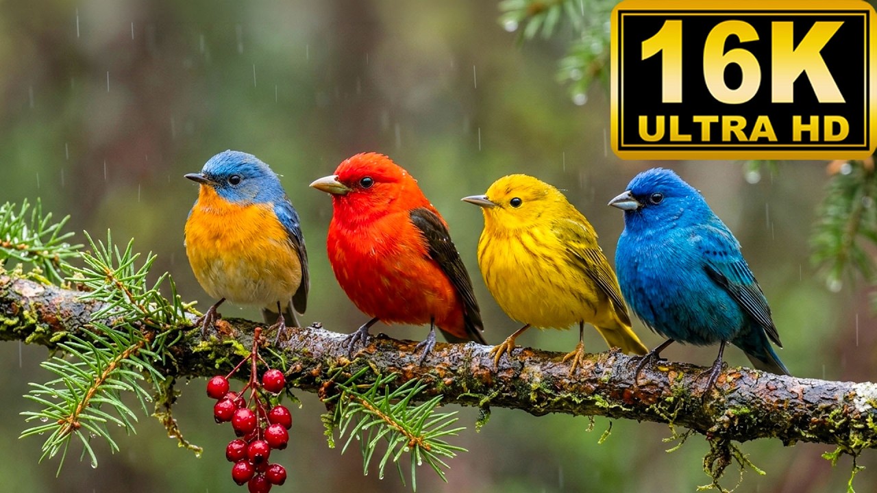 Morning Birdsong in the Rain – A Gentle Video to Calm the Mind and Restore Emotional Balance🍃