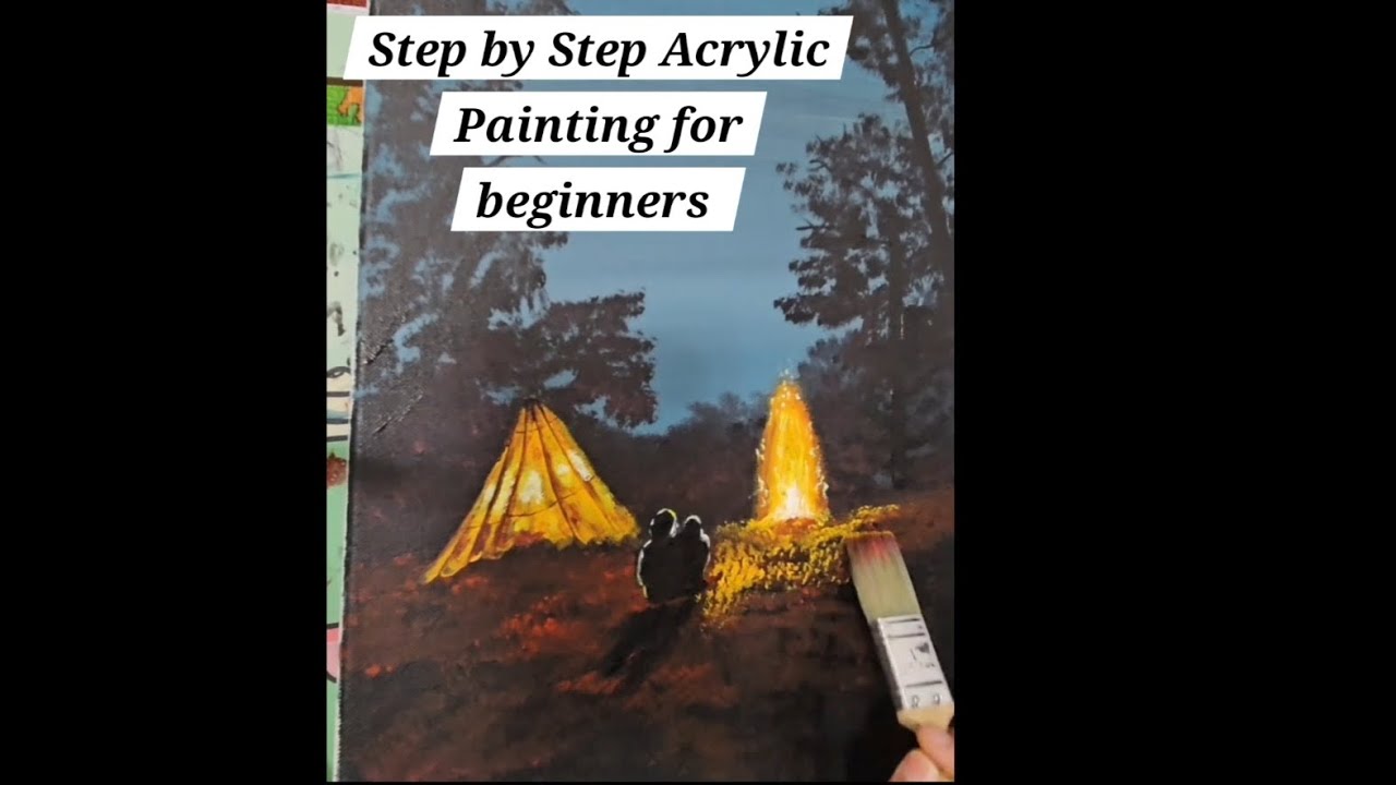 Exciting Acrylic Painting Tutorial for Absolute Beginners - YouTube