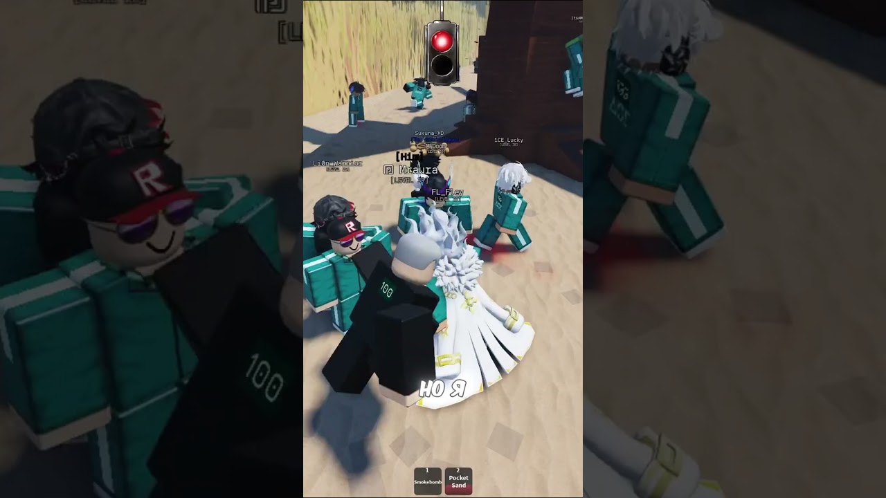 Режим 100 игроков в Ink game 