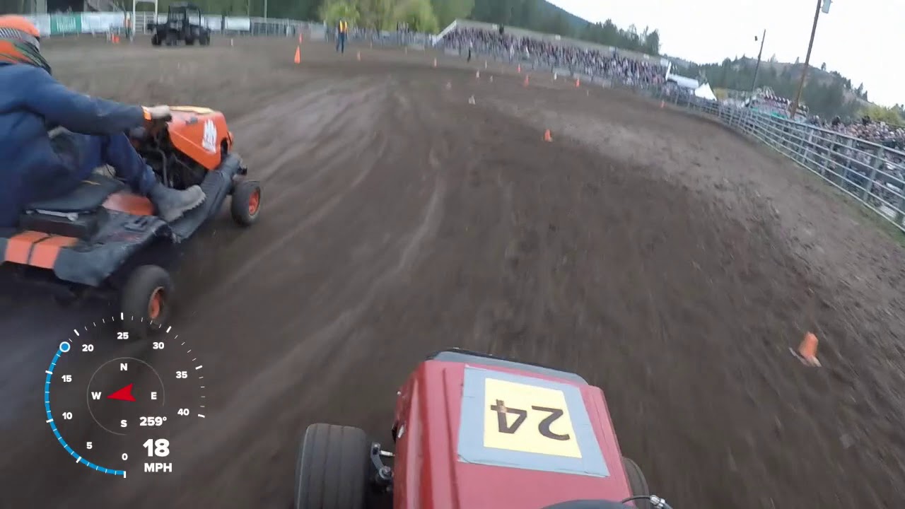 rockcreek modified lawnmower race sept 2018 - YouTube