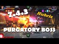 Act 7.4.3 Purgatory Boss with Hubris Melted by Human Torch (Prefight & Solo Required)