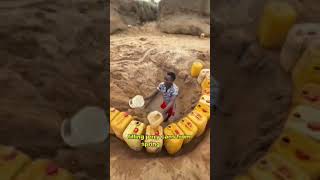 filling jerry cans from spring water #shorts