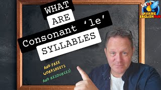 What Are Consonant-le Syllables? A Phonics Guide with Free Resources!