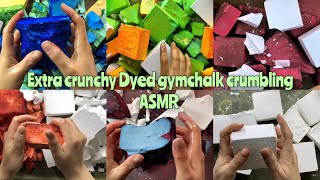 Super crunchy Dyed gymchalk ASMR : Satisfying long edit compilation | dyed, plain, reforms #asmr 