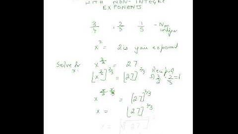 Solving equations with non integer exponents