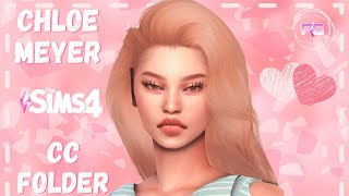 💙 Chloe Meyer - CC FOLDER & SIM DOWNLOAD | Sims 4 CAS