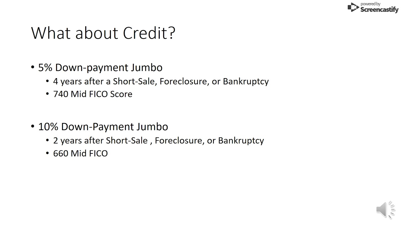 5 Downpayment Jumbo Loan in California 10 Downpayment YouTube