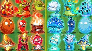 PvZ 2 Discovery  All BLUE & RED Plant Shame Shape