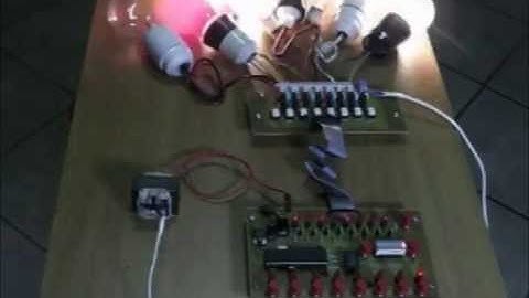 8 channel 220V Blinker with PIC16F887