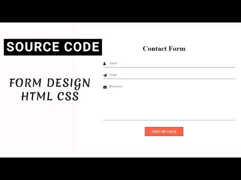 Contact form Design using html and css ( Source code )