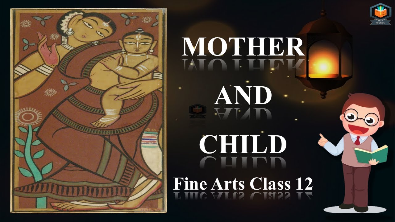 Mother and Child Painting Class 12 Modern School of Art Fine Arts 12 YouTube