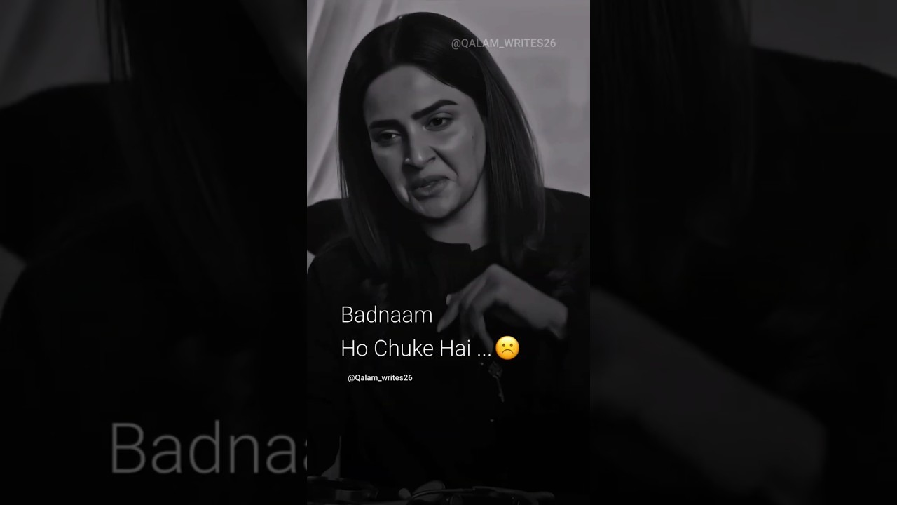 Badnaam Ho Chuke Hai Gumnaam Ho Jayenge ~ 🥺💔 || Qalam Writes Status || 
