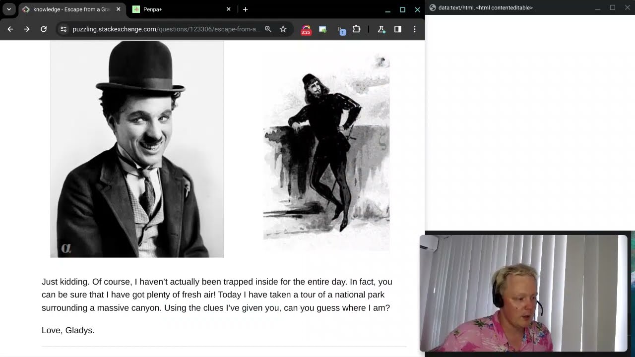 Escape from a Grand Canyon puzzle explanation