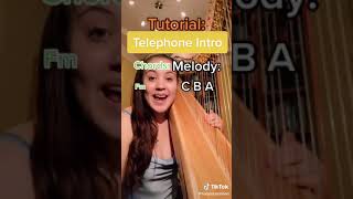 telephone intro (harp cover,tutorial) Resimi