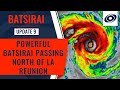 Powerful Cyclone Batsirai Passing North of La Reunion