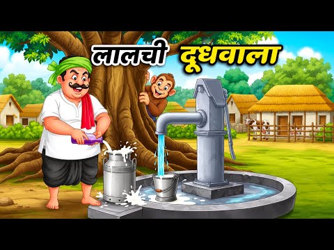 लालची दूधवाला | lalchi dudhwala | KAHANI | MORAL STORIES |  HINDI STORY | CARTOON 