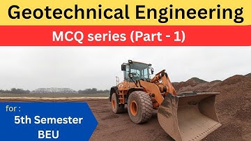 Part-1 I Introduction to Soil Mechanics I MCQ I Geotechnical Engineering I Objective I for All Exams
