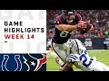 Colts vs. Texans Week 14 Highlights | NFL 2018