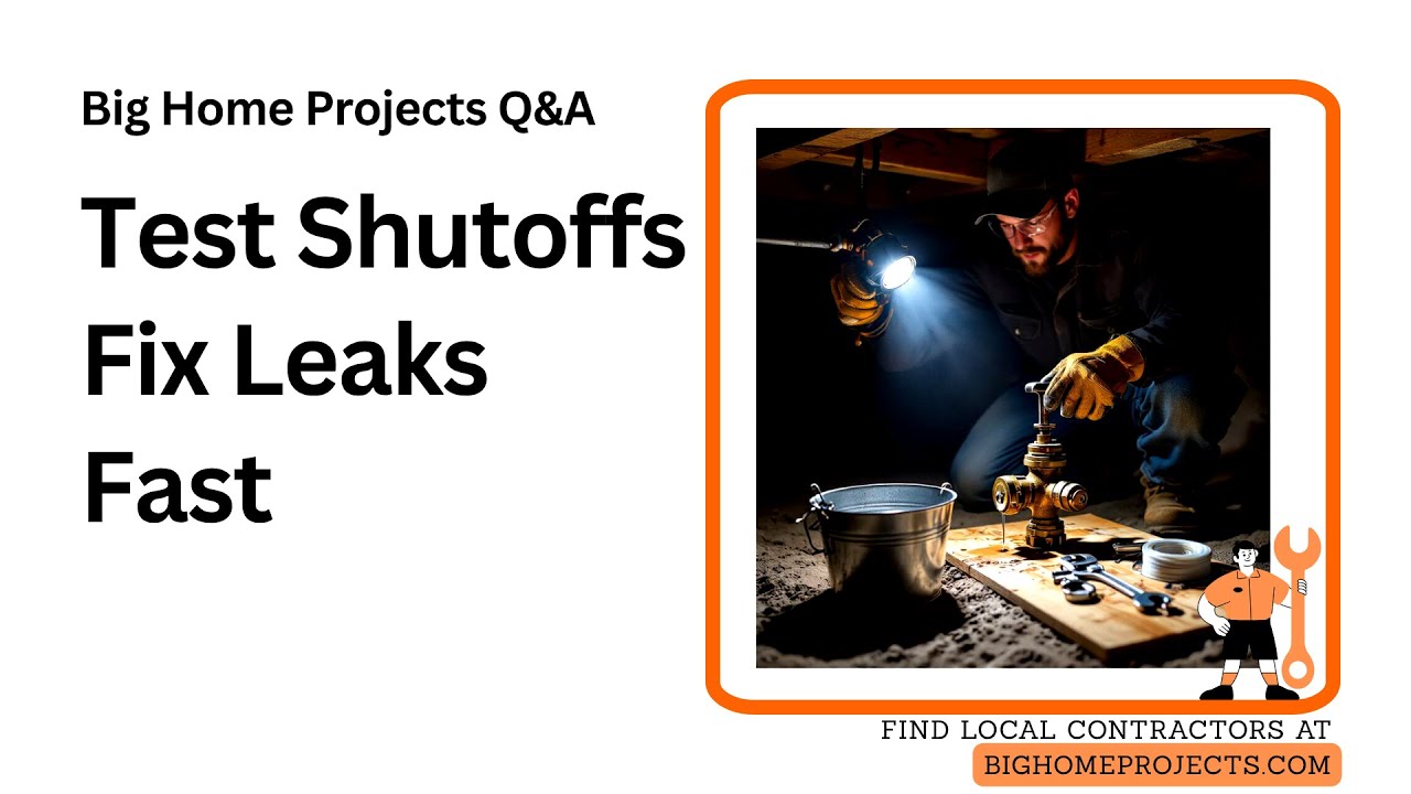 Test Crawlspace Shutoffs Replace Stiff Leaky Valves Fast - YouTube