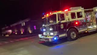 Harrison Fire Engine 10 TL24 Responding To 440 Mamaroneck Ave For a Commercial A