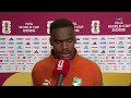 Réaction de Y. Bonny au micro d’Yves Boris après le match contre l'Allemagne