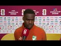 Réaction de Y. Bonny au micro d’Yves Boris après le match contre l'Allemagne