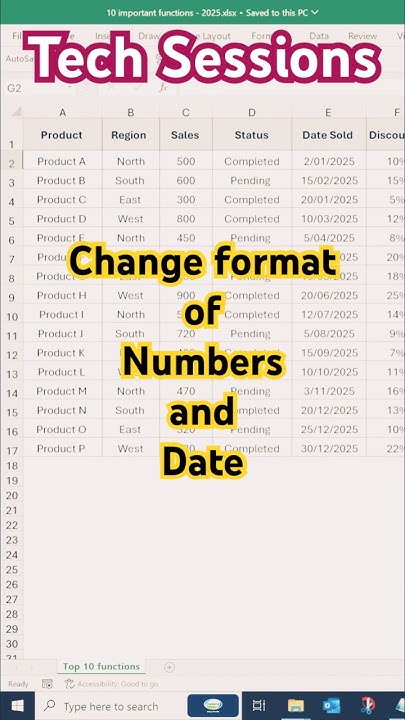 How to use TEXT function in Excel - YouTube