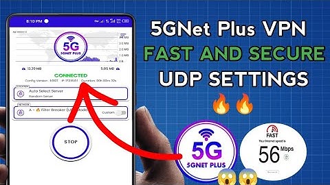 How To Setup 5GNET plus VPN with UDP Settings for fast and Secure online Browsing