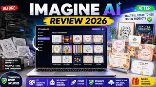 Imagine AI Review Create Digital Products Without Writing Prompts KDP Etsy Printables AI Tool