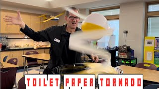 Bernoulli’s Toilet Paper Tornado in RamZland!💨 #STEM #STEMEducation #ramzland
