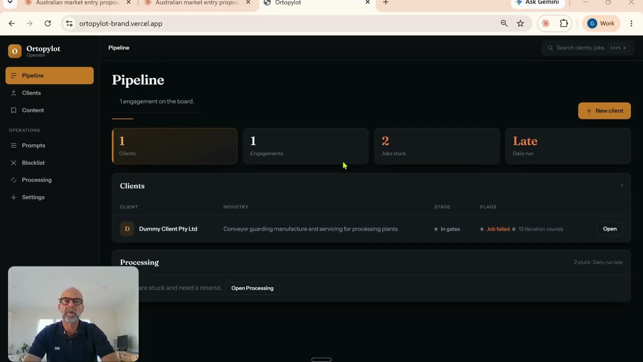 The full Ortopylot walkthrough