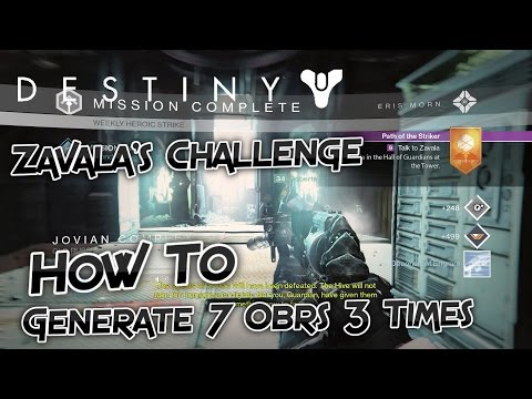 Destiny - Generate 7 Obrs of Light 3 times - Cheese Spot! - Fastest Easiest Method - Zavala&rsquo;s Challe