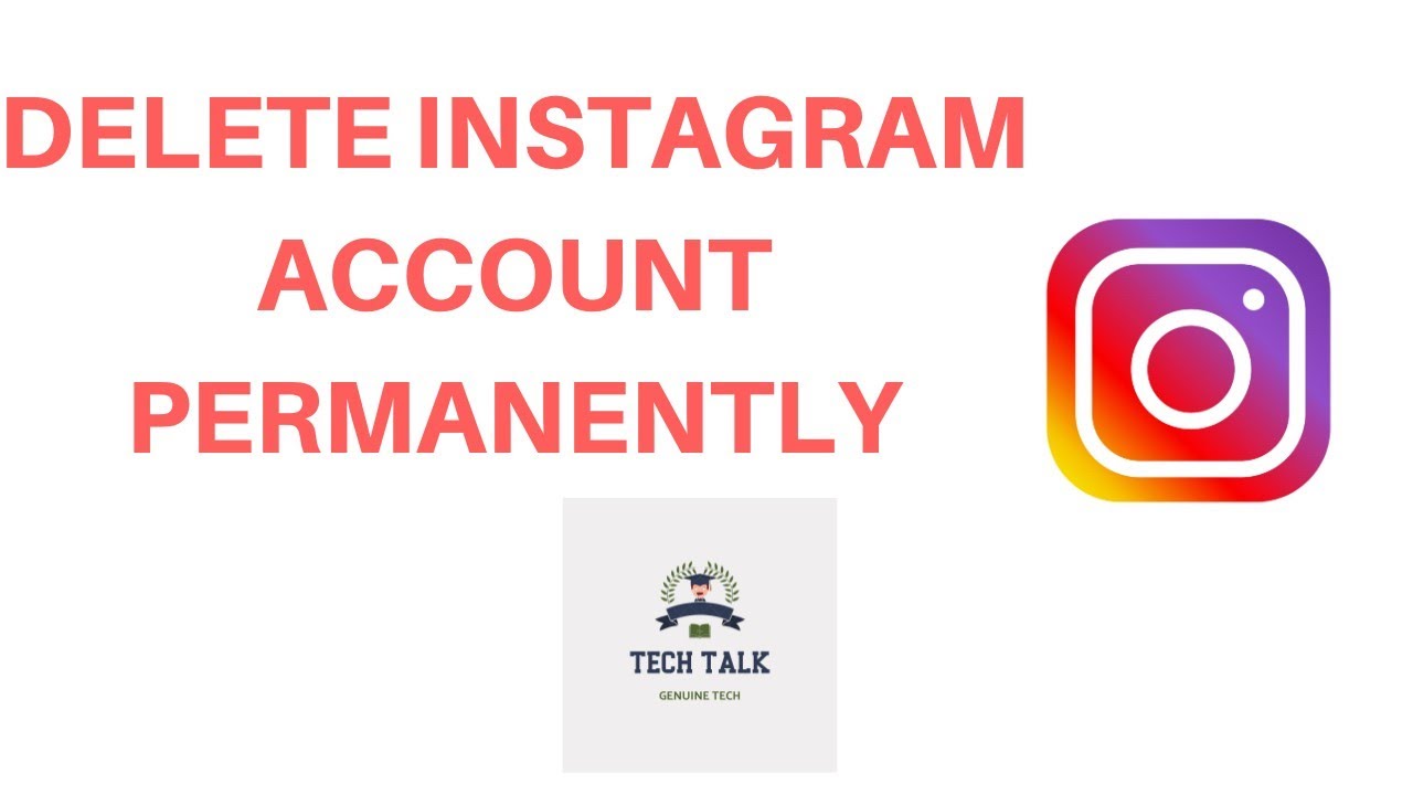 how to delete your instagram account youtube