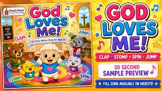 God Loves Me Song for Kids | Christian Toddler Song | 30 Second Sample Preview  #christiansongs