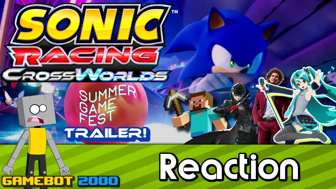 GameBot Reacts - Sonic Racing: CrossWorlds - Summer Game Fest Trailer