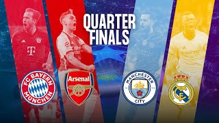 CHAMPIONS LEAGUE QUARTER-FINALS | Bayern Munich v Arsenal | Manchester City v Real Madrid | LIVE