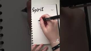 Inktober2021 day 6 Spirit.  Tiktok re-upload
