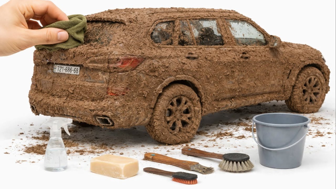 Super Realistic Cleaning of a 124 BMW X6 After an Extreme Off-Road Adventure 🥵