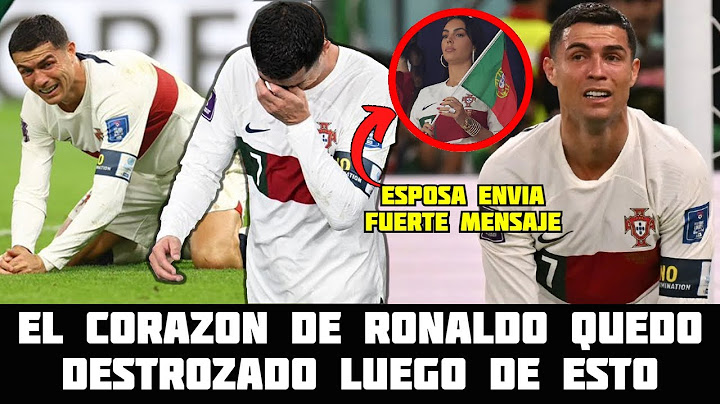 Asi fue Como Cristiano Ronaldo salio llorando como un Niño del Mundial 😔 Fuerte mensaje de su Esposa