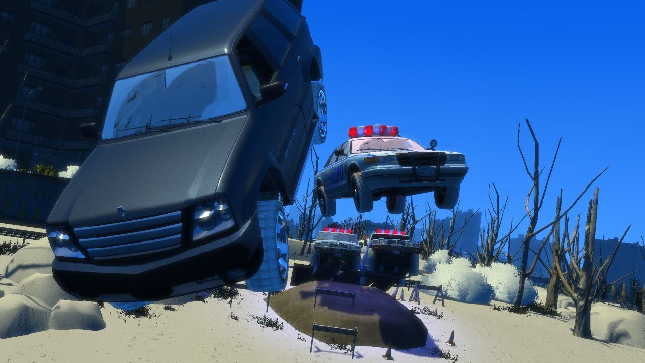 GTA 4 Multiplayer - Busted x5 - Snow Mod - GTRF Event